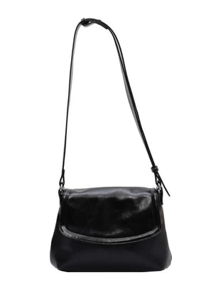 Soft Pu Leather Crossbody Bag Solid Shoulder Commuter