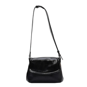 Soft Pu Leather Crossbody Bag Solid Shoulder Commuter