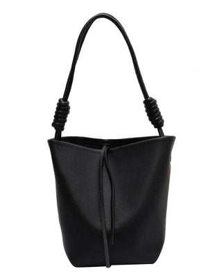 Women's Bucket Shoulder Bag Crossbody Pu Leather Handbags Underarm