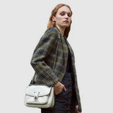 Women's Retro Messenger Bag with Classic Wallet Satchel