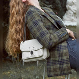 Women's Retro Messenger Bag with Classic Wallet Satchel