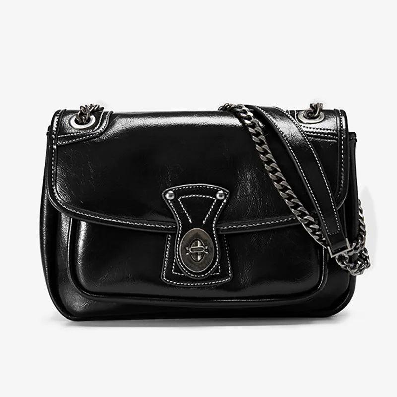 Women's Retro Messenger Bag with Classic Wallet Satchel