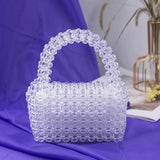 Beaded Acrylic Mini Square Bag for Women