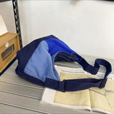 Student Patchwork Canvas Couple Shoulder Bag