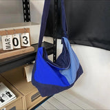 Student Patchwork Canvas Couple Shoulder Bag