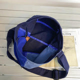 Student Patchwork Canvas Couple Shoulder Bag