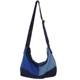 Student Patchwork Canvas Couple Shoulder Bag