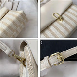 Women's Contrast Crossbody Shoulder Bag Sewing Square Bag HPS1124