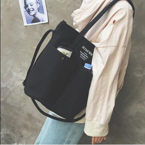 Casual Wind Canvas Shoulder Bag Single Satchel Handbag