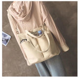 Casual Wind Canvas Shoulder Bag Single Satchel Handbag