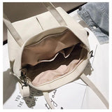 Casual Wind Canvas Shoulder Bag Single Satchel Handbag