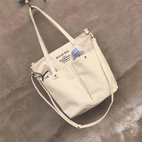 Casual Wind Canvas Shoulder Bag Single Satchel Handbag