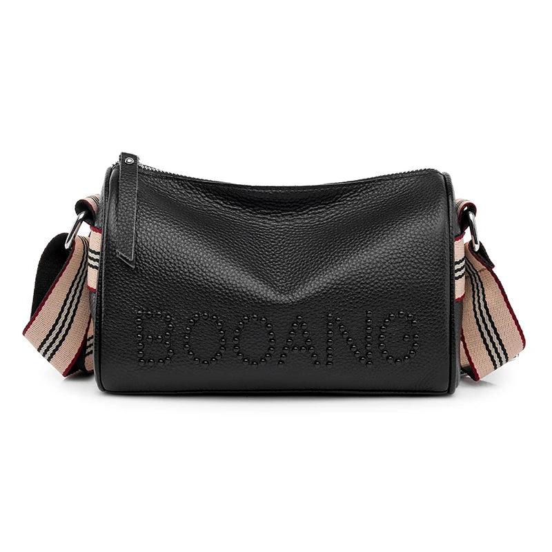 Women Messenger Bags Crossbody High Capacity Shoulder Handbag Cowhide Leather