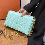 Chain Shoulder Bags Embroidery Thread Cross Body Bag