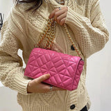 Chain Shoulder Bags Embroidery Thread Cross Body Bag