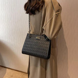 Women's Shoulder Bag Crossbody Texture Handbag PU Leather Buckle