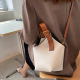Vintage Bucket Crossbody Bag for Women Handbags and Purses