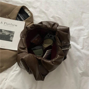 Large Capacity Leather Crossbody Bag for Women Shoulder Handbag