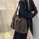 Large Capacity Leather Crossbody Bag for Women Shoulder Handbag
