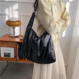 Large Capacity Leather Crossbody Bag for Women Shoulder Handbag