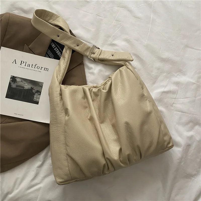 Large Capacity Leather Crossbody Bag for Women Shoulder Handbag