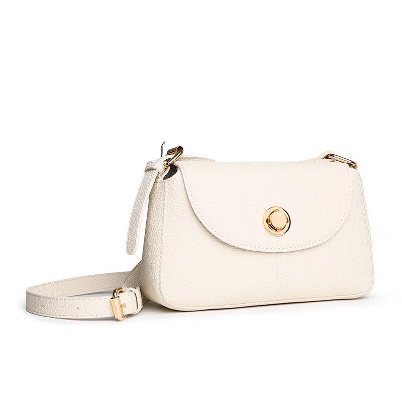 Women's Solid PU Leather Shoulder Bag Handbag Crossbody Small Tote