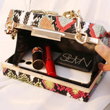Snake Pattern PU Leather Shoulder Bag Retro Women's Bag