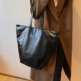 Large Capacity Shoulder Bags Women's PU Leather Totes Handbags Shopping Bags