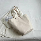 Large Capacity Shoulder Bags Women's PU Leather Totes Handbags Shopping Bags