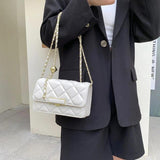 Crossbody Bag Chain Strap Shoulder Bag Flap Messenger Bag for Women