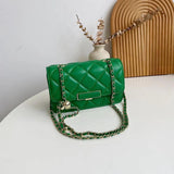 Crossbody Bag Chain Strap Shoulder Bag Flap Messenger Bag for Women