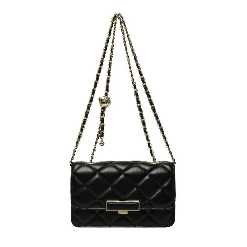 Crossbody Bag Chain Strap Shoulder Bag Flap Messenger Bag for Women