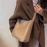 Large Capacity Bucket Shoulder Bag for Women