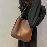 Large Capacity Bucket Shoulder Bag for Women