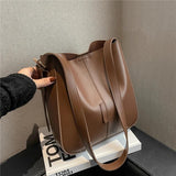 Large Capacity Bucket Shoulder Bag for Women