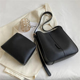 Large Capacity Bucket Shoulder Bag for Women
