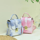 Pink Leather Cell Phone Purse Shoulder Bag for Women