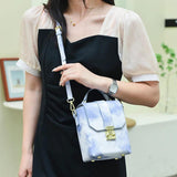 Pink Leather Cell Phone Purse Shoulder Bag for Women