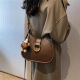 Half Moon Crossbody Shoulder Bags For Women Large Capacity Bucket Work