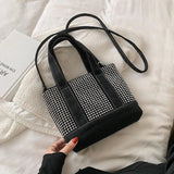 Diamond Stitching Large-Capacity Handbag for Women