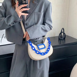 Panelled Tote Shoulder Bags Chain Armpit Bag Femininas Clutch