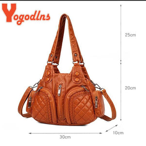 Vintage Women's Large Capacity Shoulder Messenger Bag