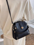 Women's Pu Leather Crossbody Bag Top Handle Shoulder Bag