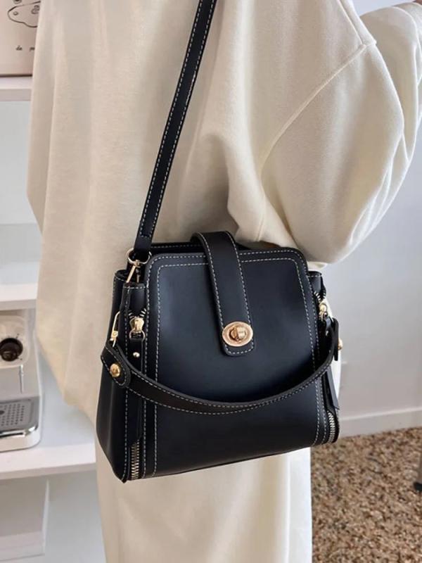 Women's Pu Leather Crossbody Bag Top Handle Shoulder Bag