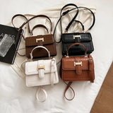CGCBAG Square Shoulder Bag PU Leather Female Crossbody Bags