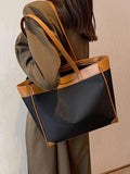 Large Capacity Women's Tote Bag Casual Shopper Underarm Shoulder Bag