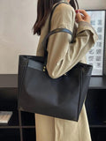 Large Capacity Women's Tote Bag Casual Shopper Underarm Shoulder Bag