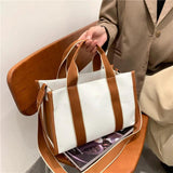 Canvas Women Handbag Large Capacity Crossbody Tote Shopper Purse