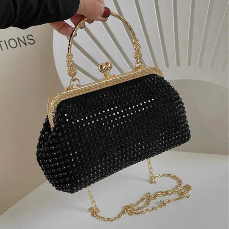 Rhinestone Women's Handbag Chain Shoulder Messenger Bag