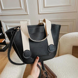 Women's Retro Pu Leather Tote Bag Crossbody Shoulder Handbag